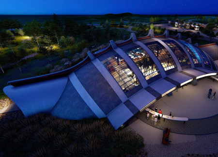 Volcanic Landscape Integration with Future Forest Concept