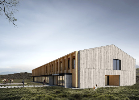 Stone Base and Wooden Roof Creating Thermal Comfort in a Lakeside Retreat