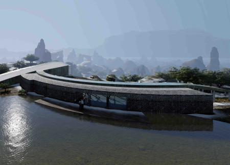 Volcanic Stone Cladding and Glass Viewpoints Enriching Educational Experience