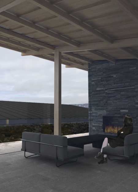 Lava Stone Retreat with Subterranean Guestrooms and Geothermal Wellness