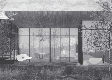 Curved Openings and Basalt Laywork Enhanced by Geothermal Heating in Icelandic Hospitality Design