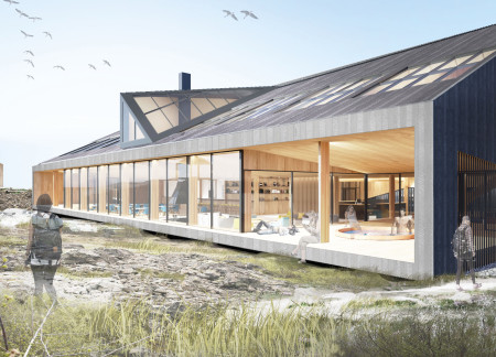 Black-Burned Wood and Basalt Integration in Icelandic Farm Design