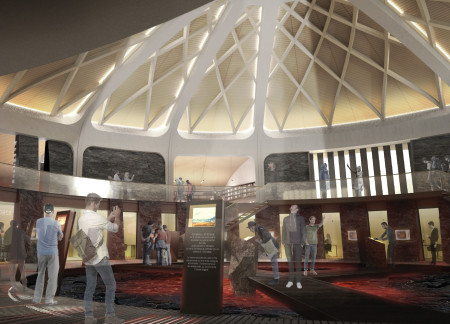 Luminous Tip and Concentric Layout in a Sustainable Structure