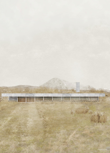 Bitumen Roof and Concrete Structure Embracing Nature in Iceland&rsquo;s Hospitality Retreat