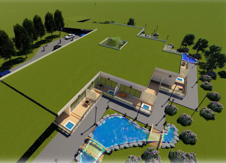 Turf Roofs and Private Balconies in a Community-Focused Retreat