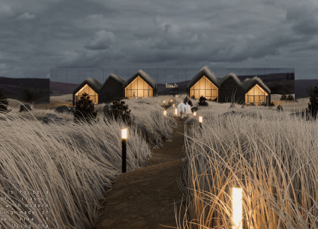 Mirrored Reflections and Natural Materials Create a Connection to Icelandic Landscape