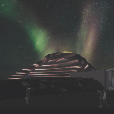 Corten Steel Contours Embracing Volcanic Landscape for Educational Experience