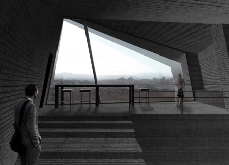 Concrete Shelters Surrounded by Natural Light with Geothermal Heating