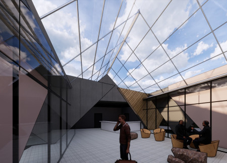 Panoramic Glazing and Sloping Walls in a Serene Icelandic Retreat