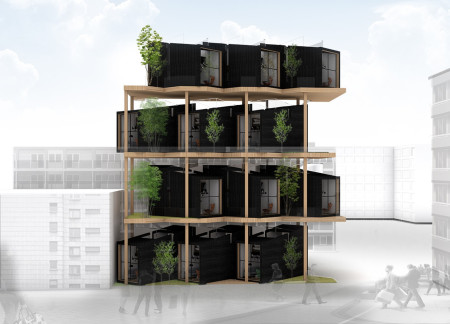Timber Frame Microhomes with Energy-Generating Sidewalks