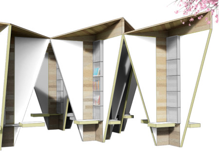 Acoustic Panels and Cross-Laminated Timber Unite for Urban Reading Spaces