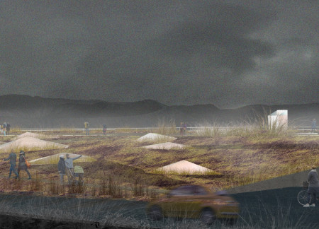 Moss Sanctuary on Elevated Platform Emphasizes Ecological Education in Volcanic Landscape