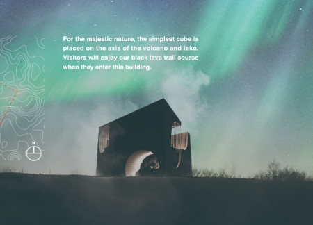 Charred Wooden Shingles Enhancing Visitor Experience Within Volcanic Terrain