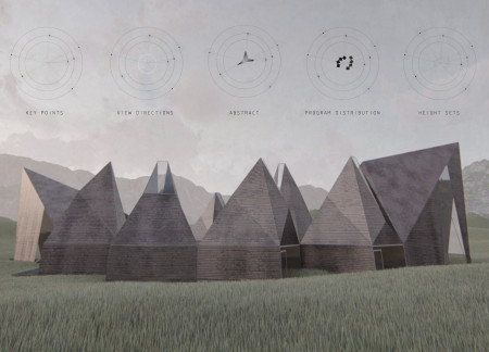 Height Variation and Natural Wood Create Community Retreat by Myvatn Lake