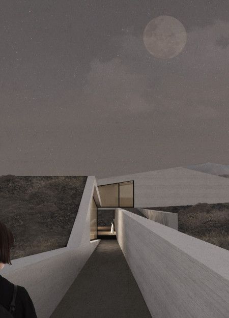 Emerging from Lava: a Ground-Level Visitor Center Embracing Natural Terrain