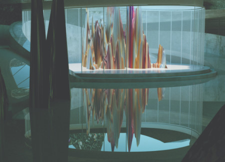 Pillow Lava Structures with Cold Concrete and Colorful Facades