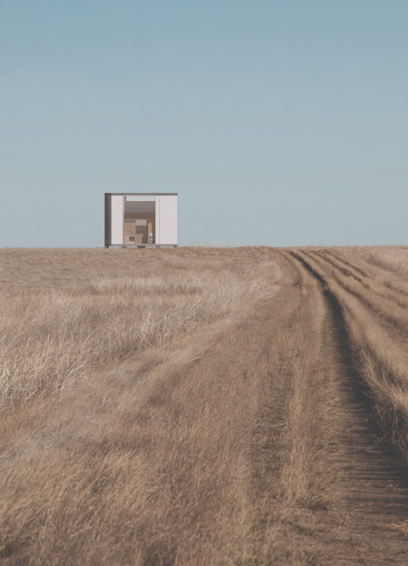 Hexagonal Structure with Aluminum Honeycomb Panels and Sustainable Cork Insulation for Compact Living