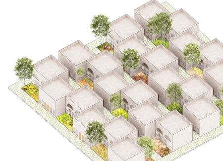 Charred Wooden Shingles and Enamel Finishes in a Communal Housing Solution