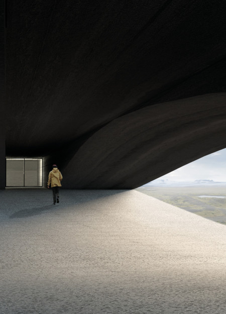 Tephra Walls and Panoramic Views in a Geological Education Space