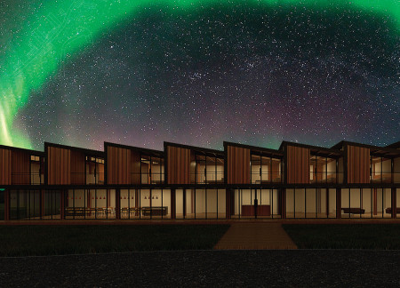 Geothermal Heating and Private Balconies in a Modular Timber Retreat