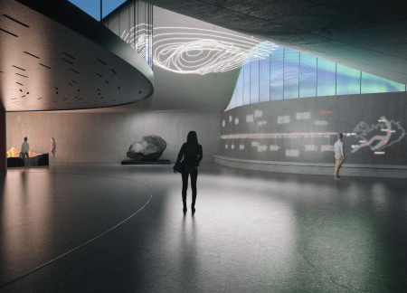 Lava Tiles and Metal Structures Shaping a Tectonic Visitor Experience