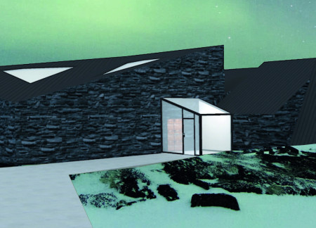 Apertures Framing Nature with Stone and Community Spaces