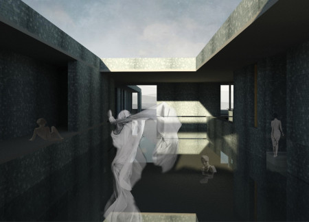 Dynamic Light Play Within Prefabricated Concrete Spaces