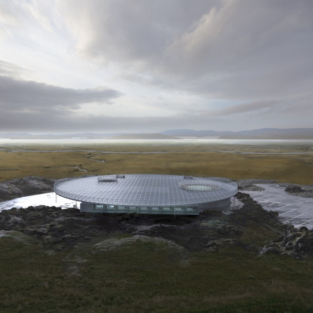 Exploring Folklore Through a Giant Roof Ring in Icelandic Geothermal Landscape