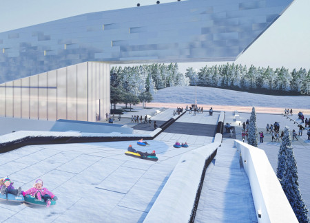 Rainwater Harvesting Roof and Space Frame Structure as a Community Hub