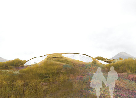 Underwater Experience with Curvilinear Forms and Community-Focused Sleeping Pods