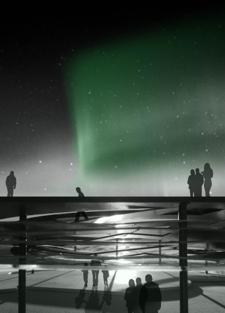 Spiral Ramp Offering Tectonic Views of Volcanic Landscapes