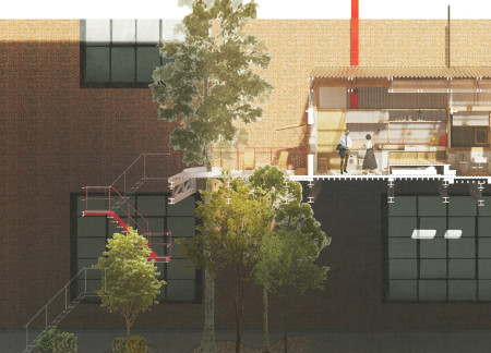 Perforated Panels and Greenery Define Compact Micro-Living Spaces