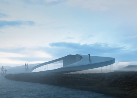 Caf&eacute; with Panoramic Views and Geothermal Heat Harnessing