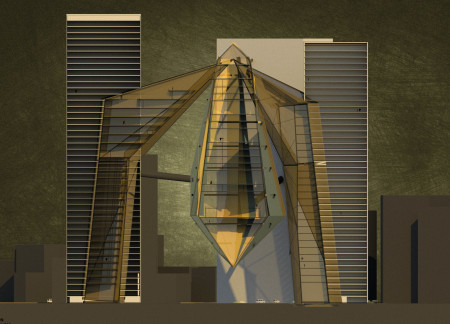 Vertical Urban Living Above Busy Streets