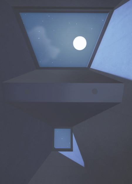 Local Straw-Clad Cabin with Floating Platform Emphasizing Natural Light