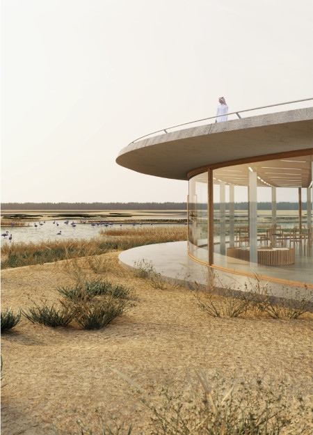 A Sustainable Visitor Center for Wildlife Observation and Education