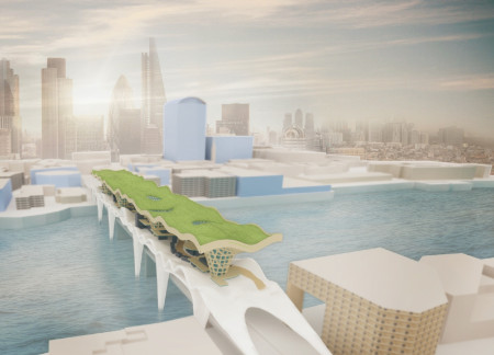 Charred Wooden Shingles and Green Roofs Create Sustainable Living Above the Thames