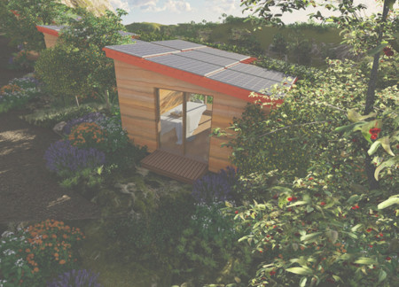 Rammed Earth Retreat Surrounded by Lush Greenery