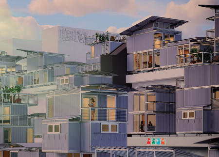 Modular Rooftop Living Integrating Utility Hubs in Southbank