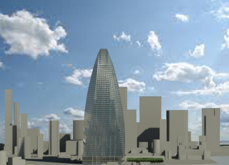 Twisted Fa&ccedil;ade with Photovoltaic Glass Elevates Urban Interaction