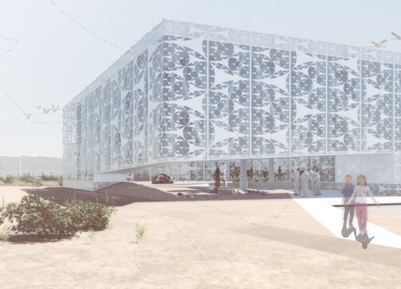 Lattice Facades and High-Performance Glazing in an Ecological Observation Facility
