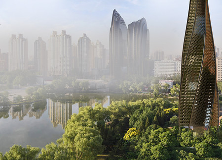 Photocatalytic Fa&ccedil;ade Enhancing Air Quality in a Vertical Green Space