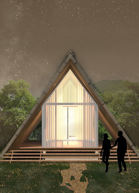 Charred Timber Enclosures Fostering Mindfulness in Cambodian Retreat