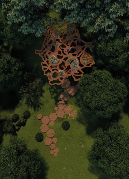 Kawakawa Leaf-Inspired Cabin with Natural Light and Timber Elements