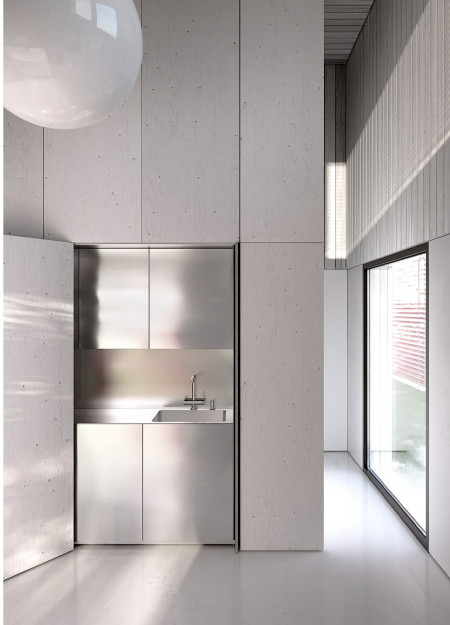 Recycled Shipping Containers and Panoramic Windows in Modular Living Solutions