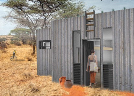 Community Micro-Homes with Rainwater Harvesting and Green Roofs