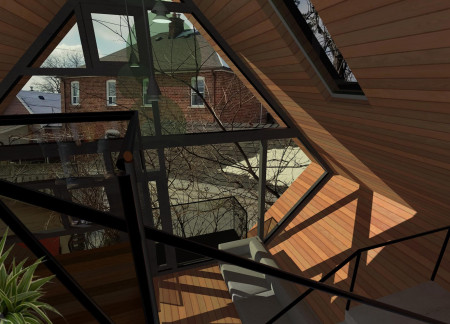 Cross-Laminated Timber Structure with Integrated Rainwater Harvesting in Urban Setting