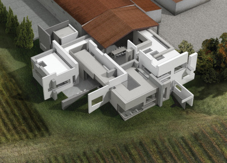 L-Shaped Frames Enhancing Wine Tasting Experiences in Natural Surroundings