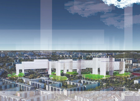 Vertical Living with Urban Agriculture and Durable Structures