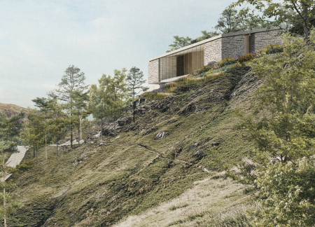 Mineral Wool Insulation and Onsen Integration in a Nature-Centric Wellness Space